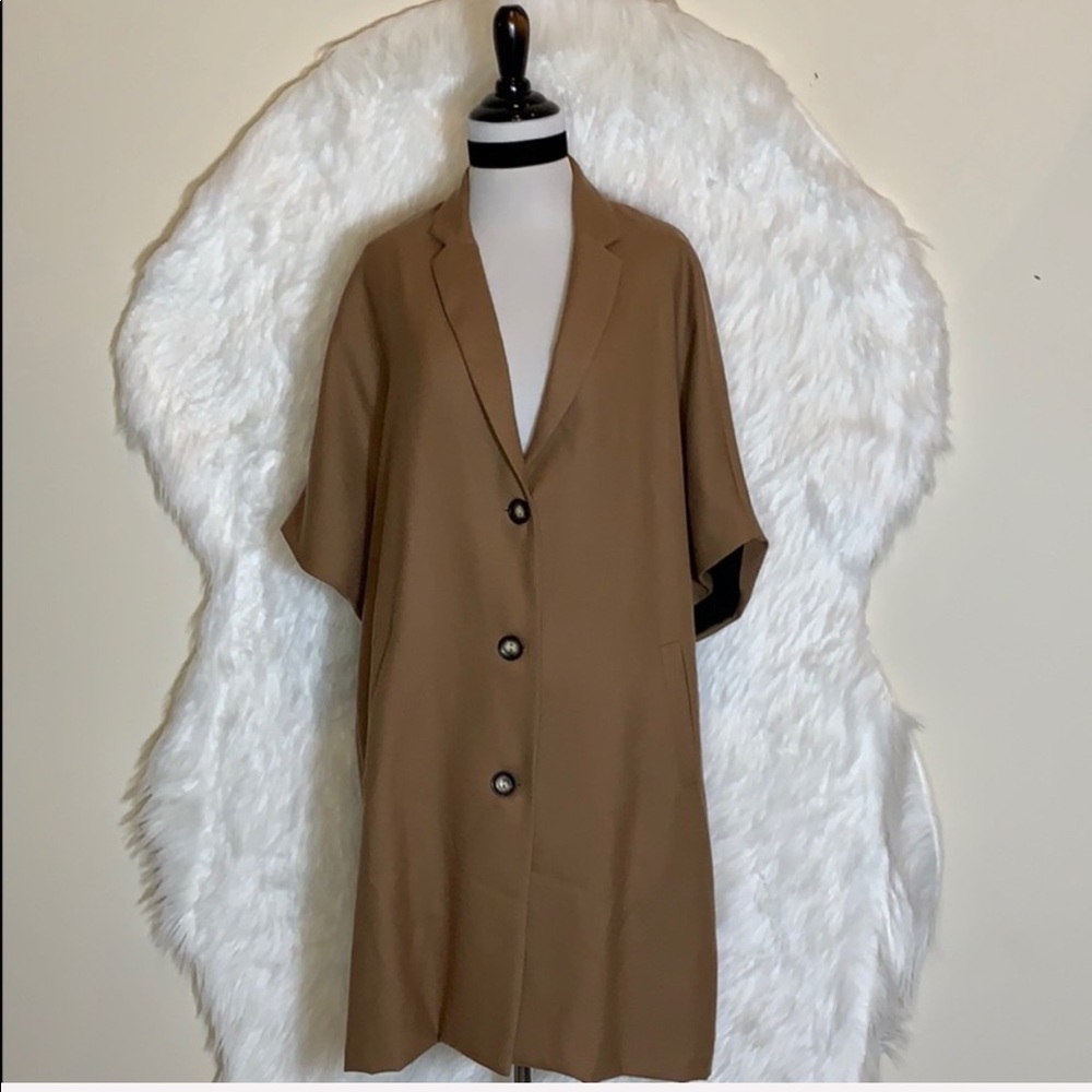 Anthropologie Amour Vert Camel Regina Wool Capelet - Picture 2 of 8